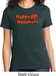Happy Halloween with Pumpkin Ladies T-shirt