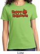 Happy Halloween with Pumpkin Ladies T-shirt