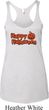 Happy Halloween with Pumpkin Ladies Tri Blend Racerback