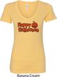 Happy Halloween with Pumpkin Ladies V-Neck