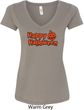 Happy Halloween with Pumpkin Ladies V-Neck