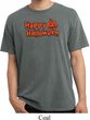 Happy Halloween with Pumpkin Pigment Dyed T-shirt