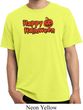 Happy Halloween with Pumpkin Pigment Dyed T-shirt