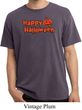 Happy Halloween with Pumpkin Pigment Dyed T-shirt