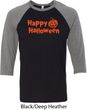 Happy Halloween with Pumpkin Raglan Shirt