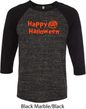 Happy Halloween with Pumpkin Raglan Shirt