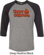Happy Halloween with Pumpkin Raglan Shirt