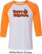 Happy Halloween with Pumpkin Raglan Shirt