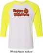 Happy Halloween with Pumpkin Raglan Shirt