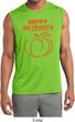 Happy Halloween with Pumpkin Sketch Dry Wicking Sleeveless Shirt