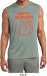 Happy Halloween with Pumpkin Sketch Dry Wicking Sleeveless Shirt