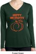 Happy Halloween with Pumpkin Sketch Ladies Dry Wicking Long Sleeve