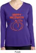 Happy Halloween with Pumpkin Sketch Ladies Dry Wicking Long Sleeve