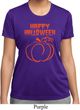 Happy Halloween with Pumpkin Sketch Ladies Dry Wicking T-shirt