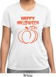 Happy Halloween with Pumpkin Sketch Ladies Dry Wicking T-shirt