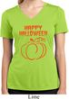 Happy Halloween with Pumpkin Sketch Ladies Dry Wicking V-neck