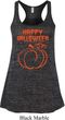 Happy Halloween with Pumpkin Sketch Ladies Flowy Racerback
