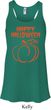 Happy Halloween with Pumpkin Sketch Ladies Flowy Racerback