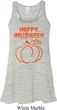 Happy Halloween with Pumpkin Sketch Ladies Flowy Racerback