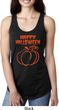Happy Halloween with Pumpkin Sketch Ladies Ideal Racerback