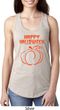 Happy Halloween with Pumpkin Sketch Ladies Ideal Racerback