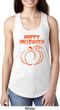Happy Halloween with Pumpkin Sketch Ladies Ideal Racerback