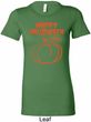 Happy Halloween with Pumpkin Sketch Ladies Longer Length Tee