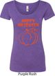 Happy Halloween with Pumpkin Sketch Ladies Scoop Neck