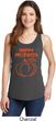 Happy Halloween with Pumpkin Sketch Ladies Tank Top