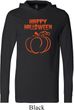 Happy Halloween with Pumpkin Sketch Lightweight Hoodie