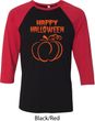 Happy Halloween with Pumpkin Sketch Raglan