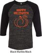 Happy Halloween with Pumpkin Sketch Raglan