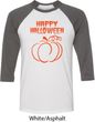 Happy Halloween with Pumpkin Sketch Raglan