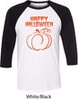 Happy Halloween with Pumpkin Sketch Raglan