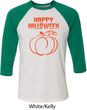 Happy Halloween with Pumpkin Sketch Raglan