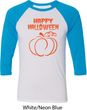 Happy Halloween with Pumpkin Sketch Raglan