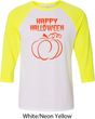 Happy Halloween with Pumpkin Sketch Raglan