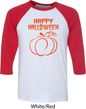 Happy Halloween with Pumpkin Sketch Raglan