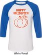 Happy Halloween with Pumpkin Sketch Raglan