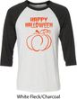 Happy Halloween with Pumpkin Sketch Raglan