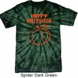 Happy Halloween with Pumpkin Sketch Tie Dye T-shirt