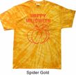 Happy Halloween with Pumpkin Sketch Tie Dye T-shirt