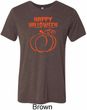 Happy Halloween with Pumpkin Sketch Tri Blend Tee
