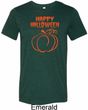 Happy Halloween with Pumpkin Sketch Tri Blend Tee