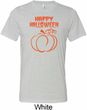 Happy Halloween with Pumpkin Sketch Tri Blend Tee