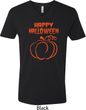 Happy Halloween with Pumpkin Sketch V-neck