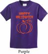 Happy Halloween with Pumpkin Sketch Youth T-shirt