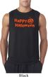 Happy Halloween with Pumpkin Sleeveless Shirt