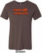 Happy Halloween with Pumpkin Tri Blend Tee