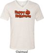 Happy Halloween with Pumpkin Tri Blend V-neck